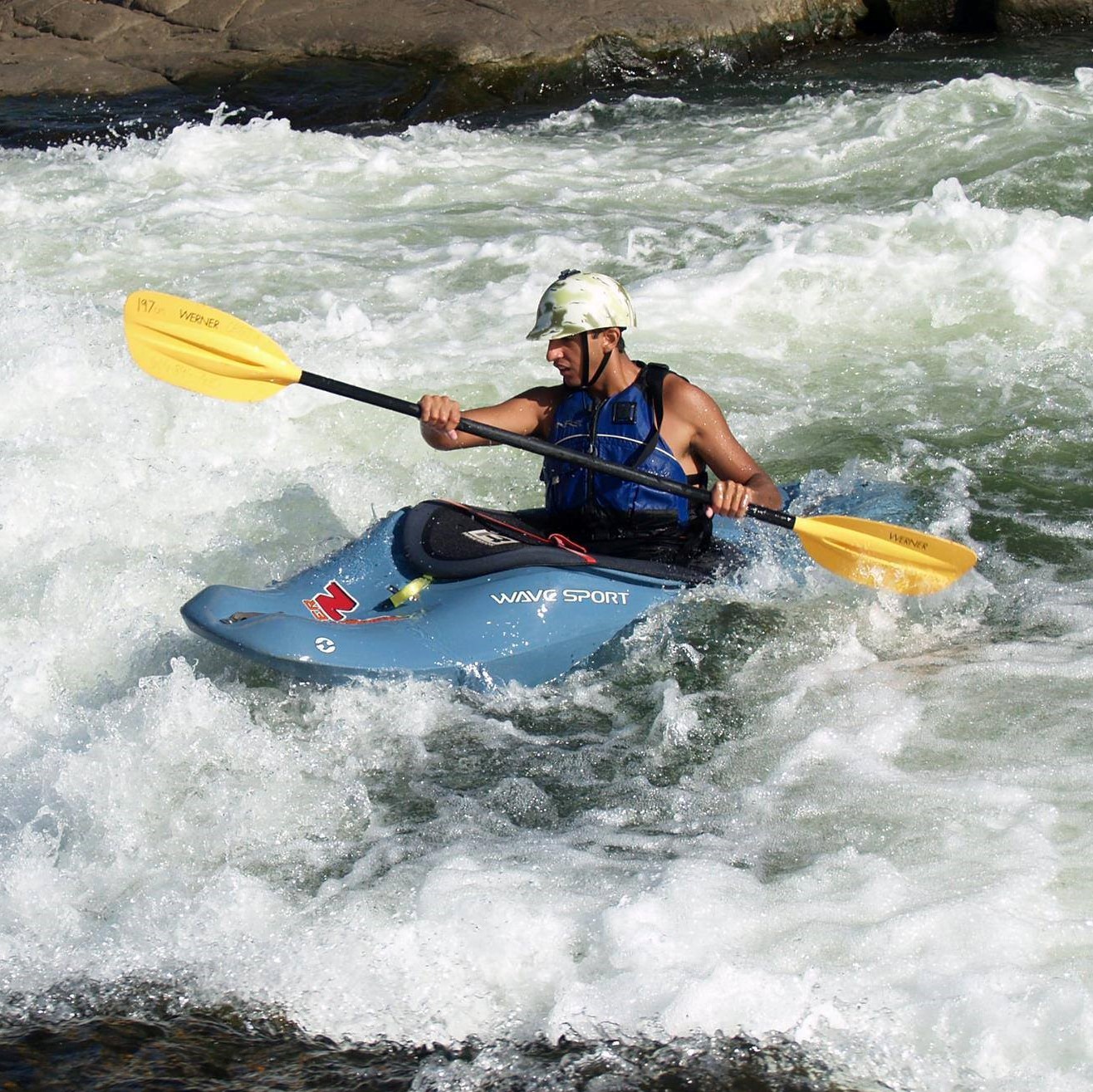 Whitewater kayaking